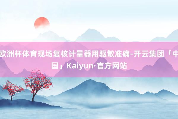 欧洲杯体育现场复核计量器用驱散准确-开云集团「中国」Kaiyun·官方网站